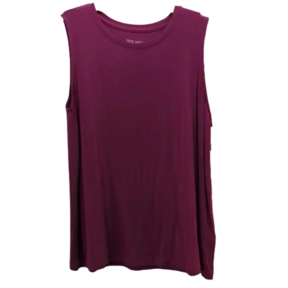 NINE West women's magenta tank top - Picture 1 of 7